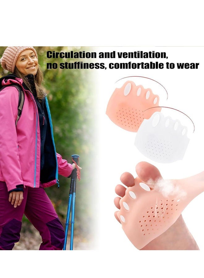 مصحح إبهام القدم وفواصل أصابع القدم للنساء، 3 أزواج من فواصل السيليكون الناعمة لعلاج انحراف إبهام القدم، وتداخل أصابع القدم، وتخفيف الألم، وسادات محاذاة أصابع القدم قابلة للتهوية ومرنة لراحة يومية داخل الأحذية - Image 5